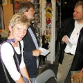 Lesung am 8. Mai 2009 in Lhotzkys Literaturbuffet - Barbara Finke-Heinrich, Bernd Heinrich und Werner Lang im Gespräch