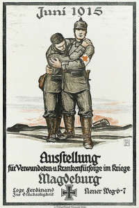 Plakat zur Ausstellung für Verwundeten- und Krankenfürsorge 1915
